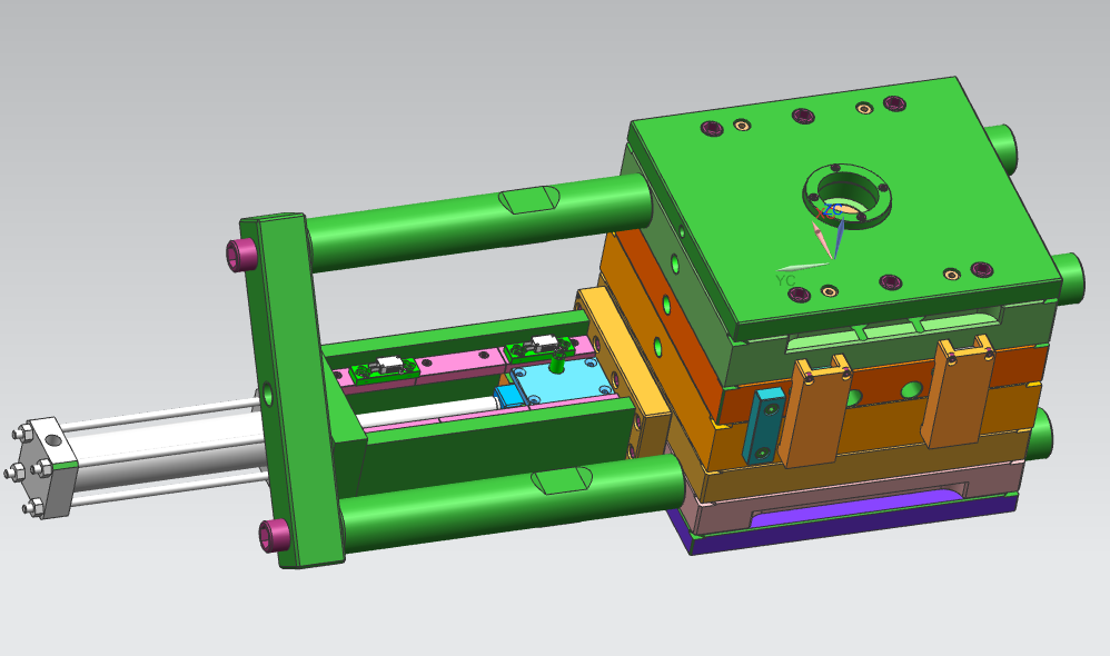 油缸齿轮脱内螺牙管接头模具=880687=50