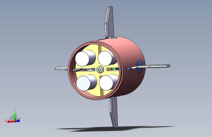 折叠舵机舱-直线驱动-模型=1202321=100