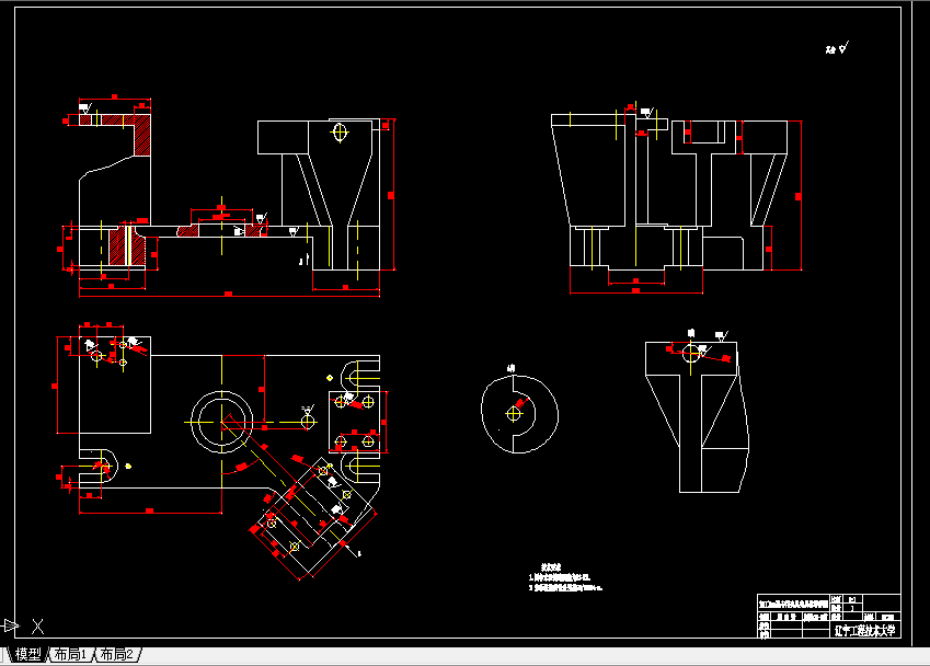 轴承托脚加工工艺及钻Φ8孔夹具设计三维=1472506=500