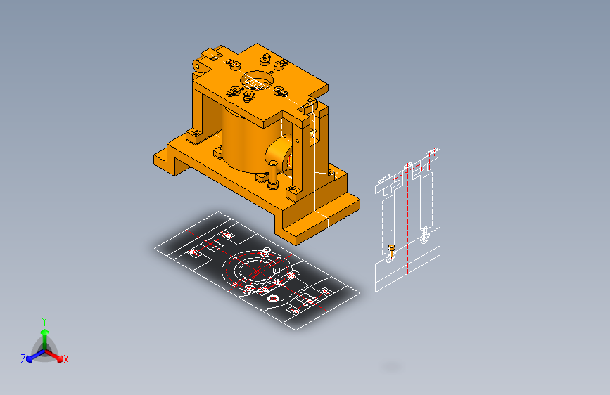 锥齿轮座设计钻孔夹具含详细设计资料=1326151=50