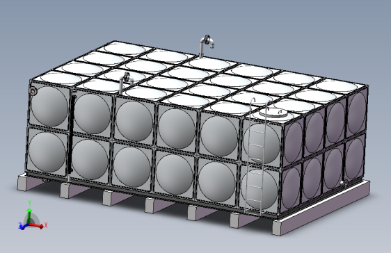 组合式不锈钢水箱模型=666965=50