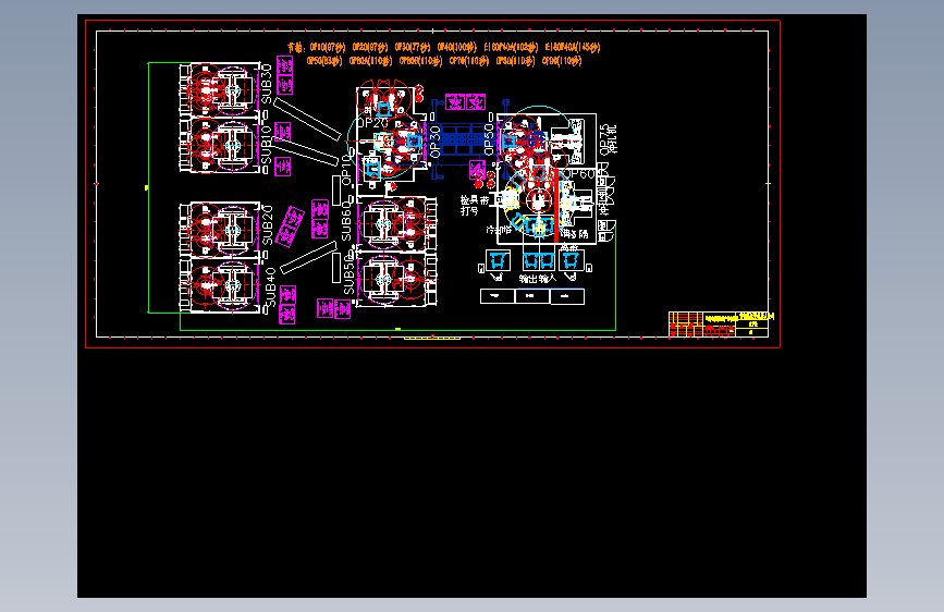 副车架自动线布置图