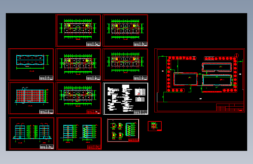 6层5000多平方米教学楼建筑图=283309=10