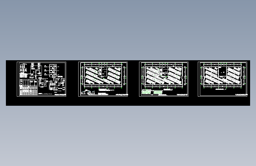 新能源65kwp屋顶光伏并网发电系统电气原理及电池板图纸=522835=30