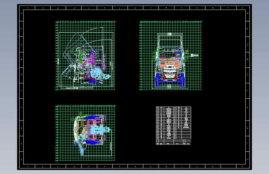 重型卡车驾驶室总布置图=686686=50