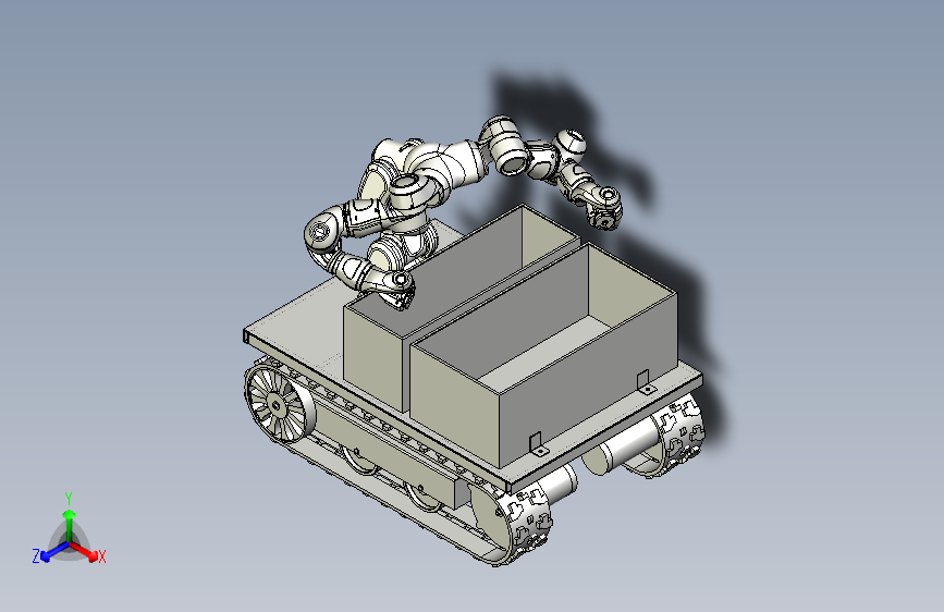 履带式移动机械臂复合机器人