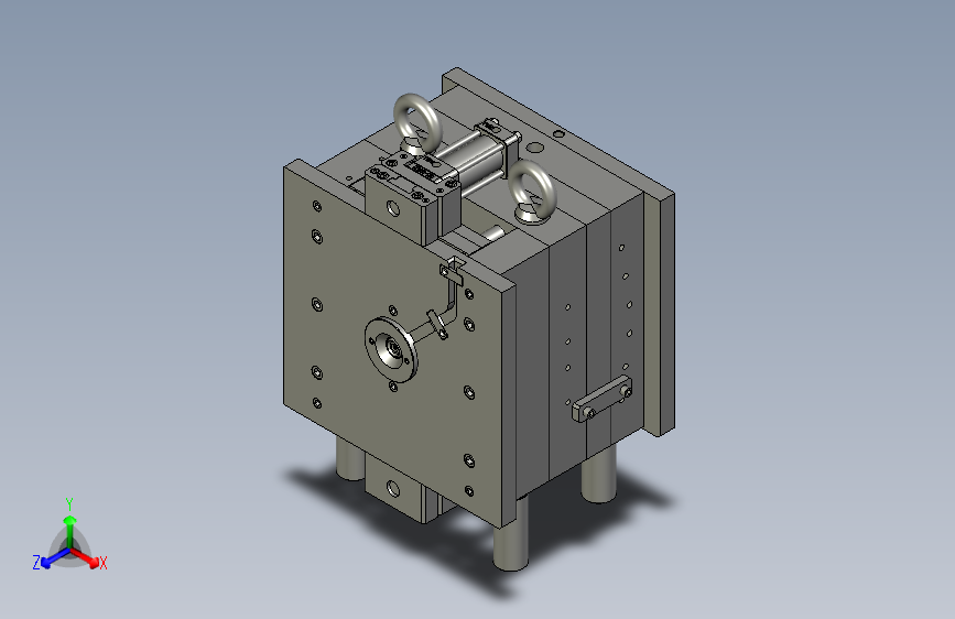 四方桶盖子模具设计