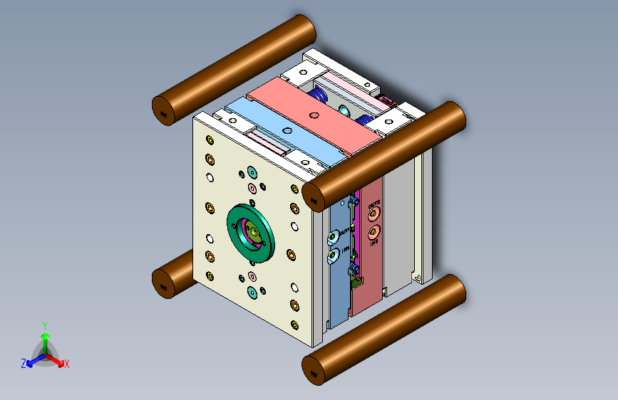 汽车装配卡扣模具 =1470472=30