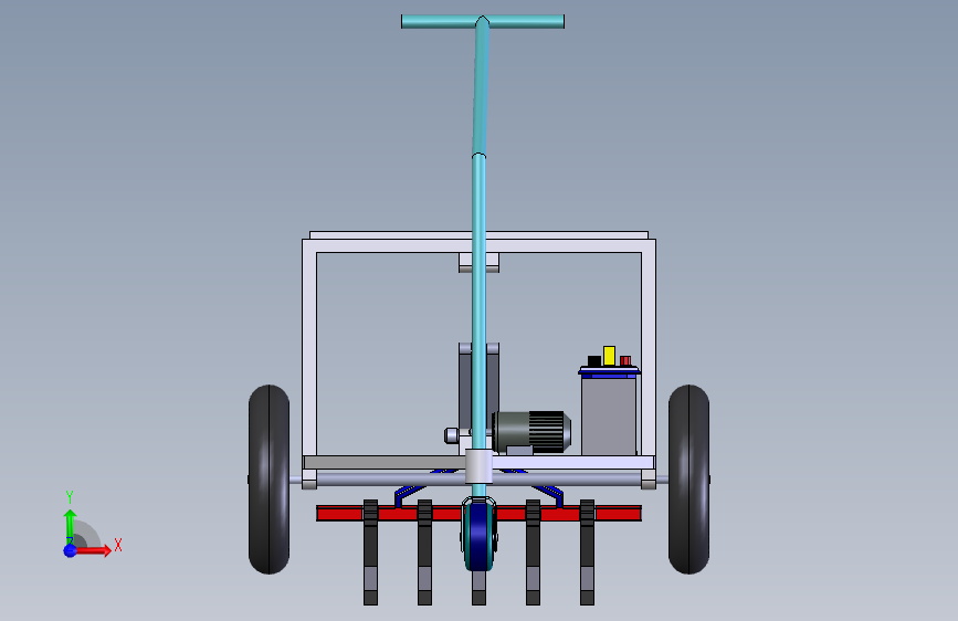 半自动田间犁车