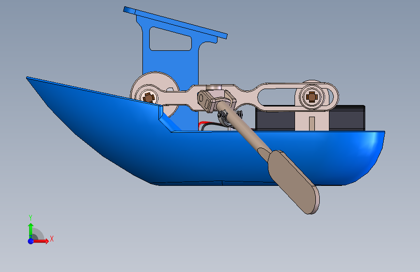 小船划桨玩具模型