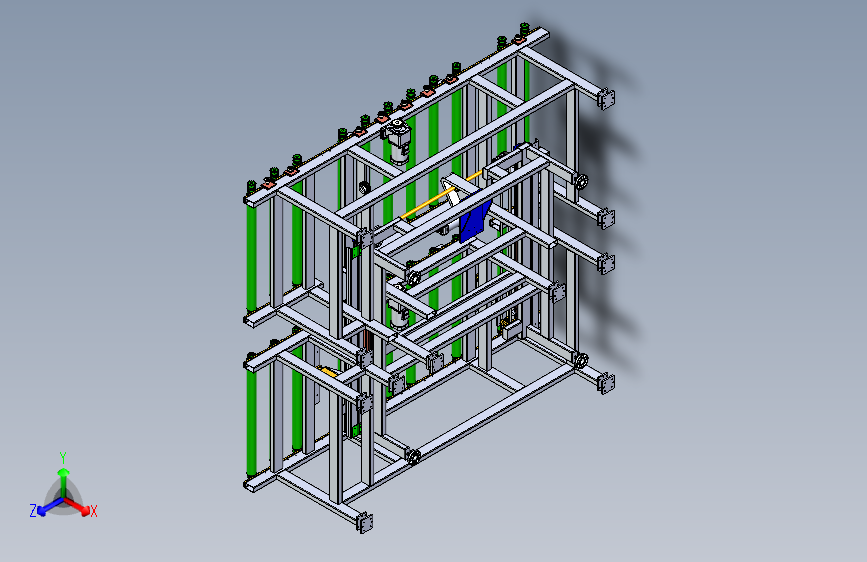 双滚筒升降式移栽机构