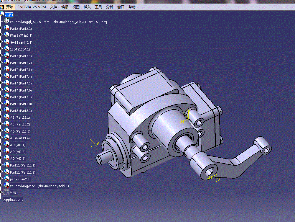轻型货车循环球式转向器设计含三维CATIA模型+17张CAD图纸+说明书