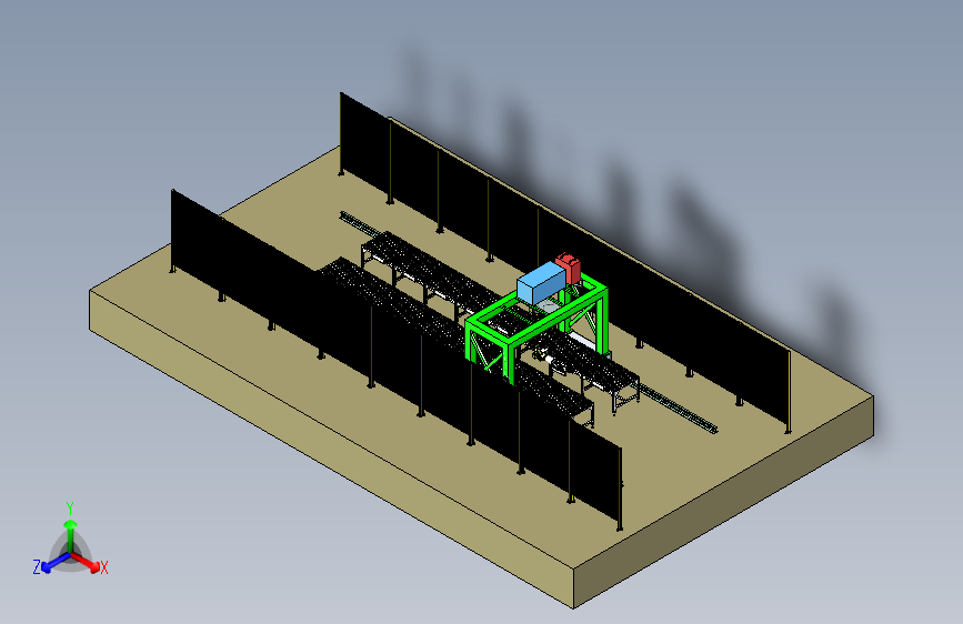 龙门桁架吊装焊接机器人工作站设计