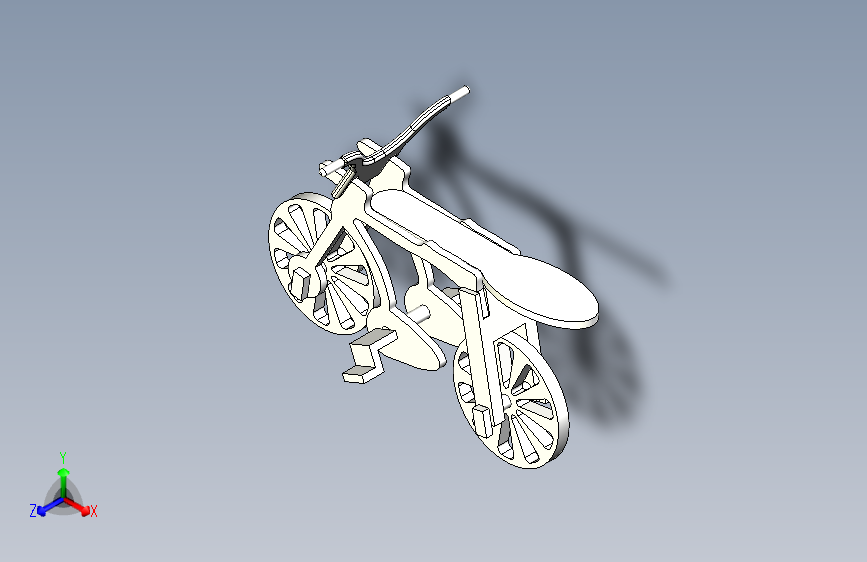 木质拼接玩具自行车