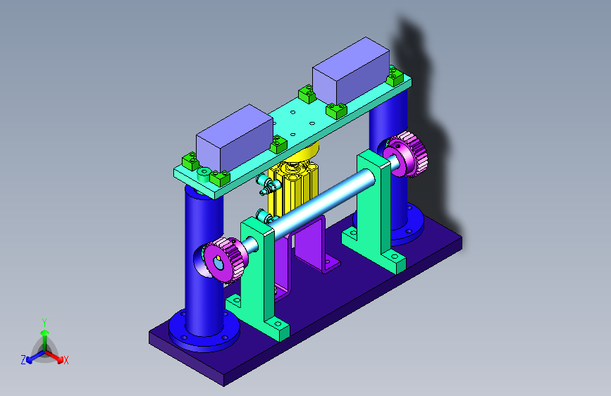气缸顶升同步机构顶升机构