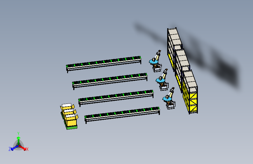 全向AGV运输运输电路板模拟