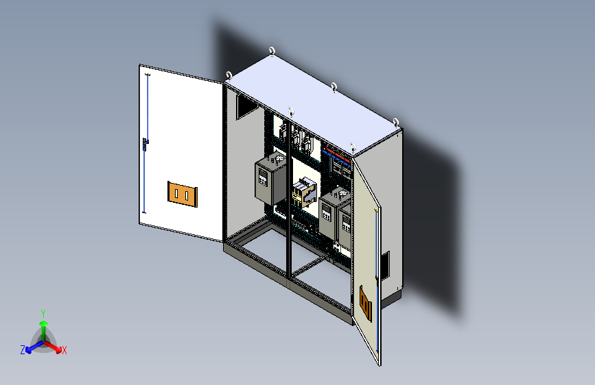 软启动旁路双电源plc控制柜 55933