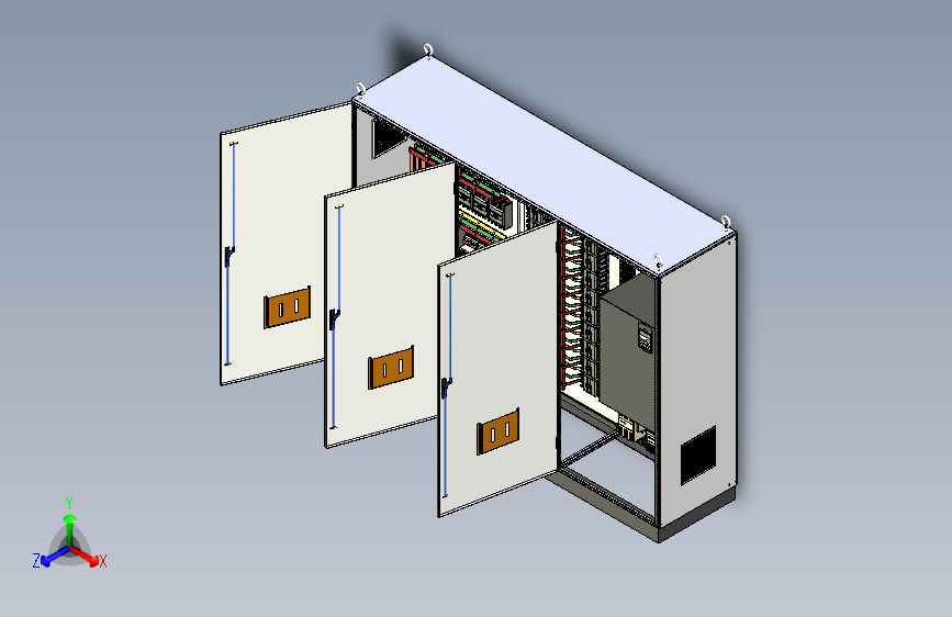 三柜组装630A变频器星三角控制柜 55444