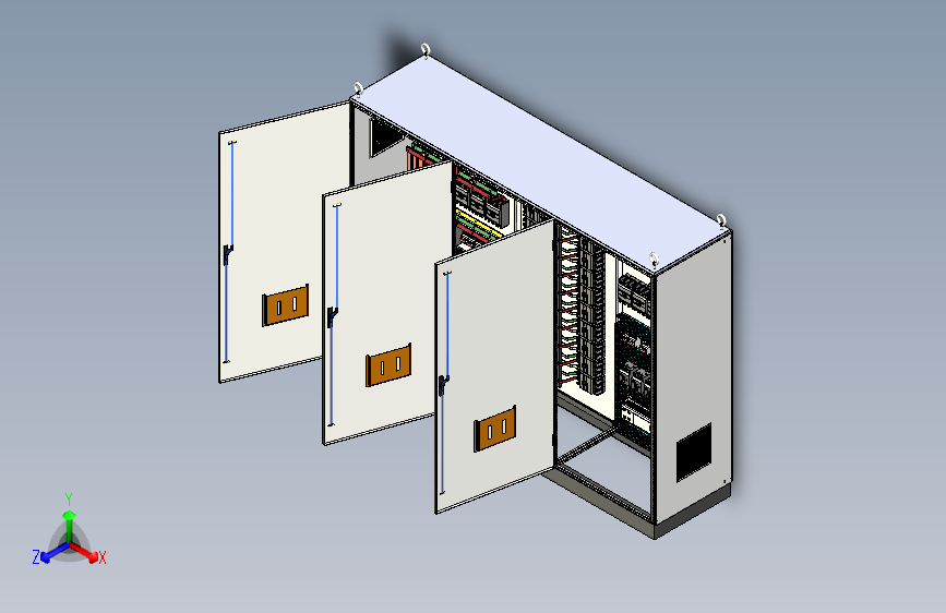 三柜组装630A电源柜刀开关plc接触器控制柜 55721