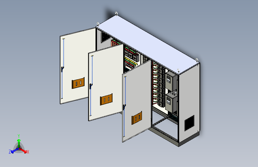 三柜组装630A电源柜软启动控制柜 55709