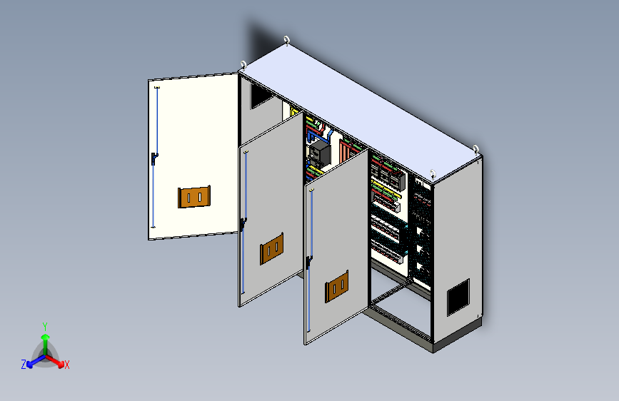 三柜组装plc控制柜（无延时）