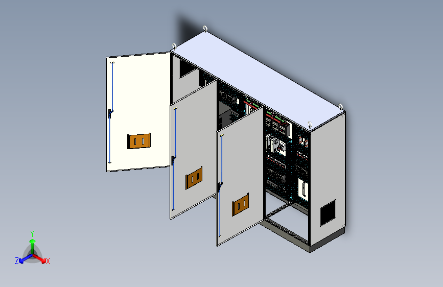 三柜组装变频器630A软启动直流接触器控制柜