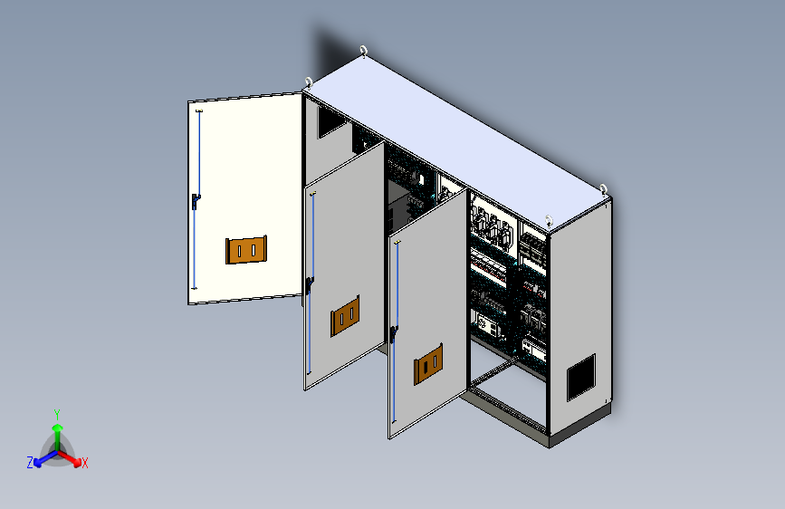 三柜组装变频器刀开关plc控制柜 56424