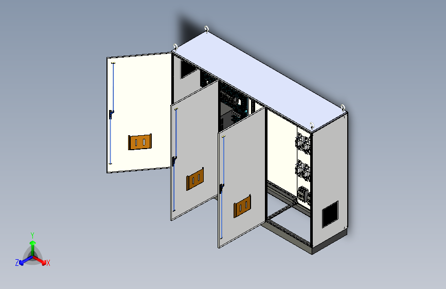 三柜组装变频器刀开关软启动控制柜