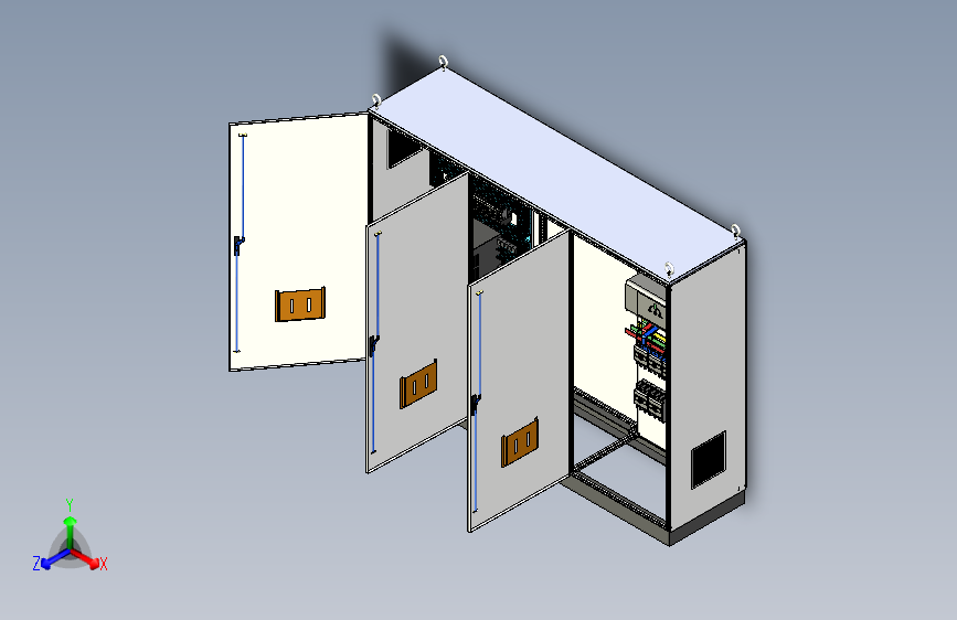 三柜组装变频器刀开关软启动双电源控制柜