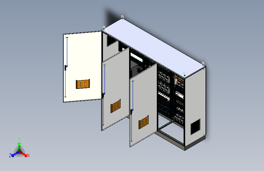 三柜组装变频器交流接触器控制柜 56433