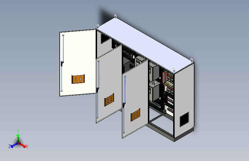 三柜组装变频器软启动630A控制柜