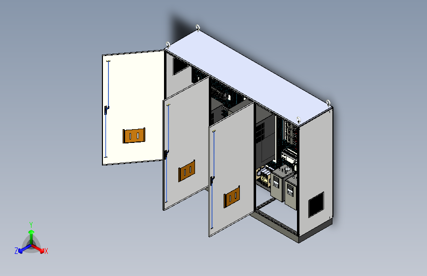 三柜组装变频器软启动plc控制柜