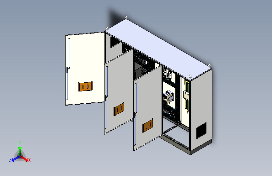 三柜组装变频器软启动旁路双电源控制柜