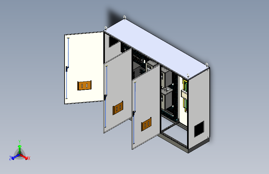 三柜组装变频器软启动双电源控制柜 56409