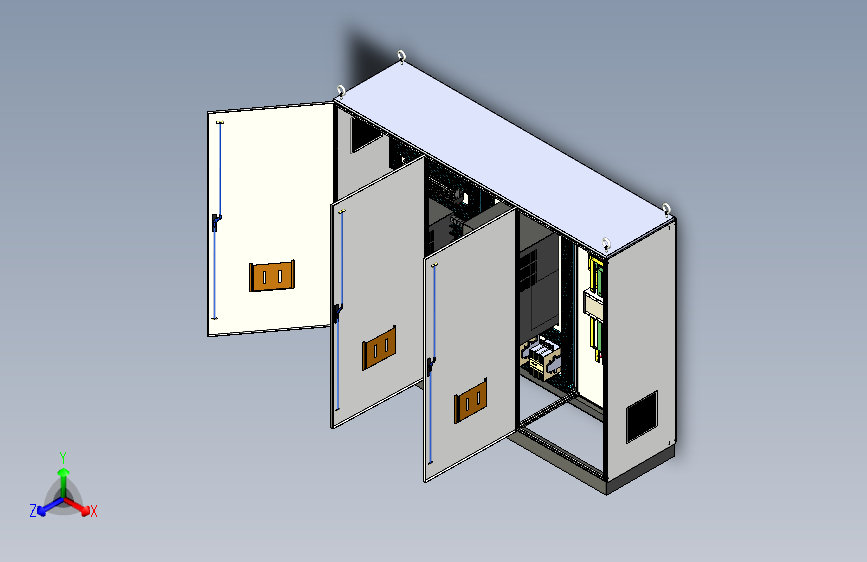 三柜组装变频器双电源CDQ1S系列控制柜