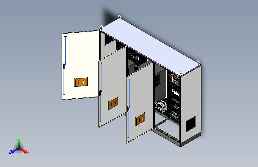 三柜组装变频器铜排