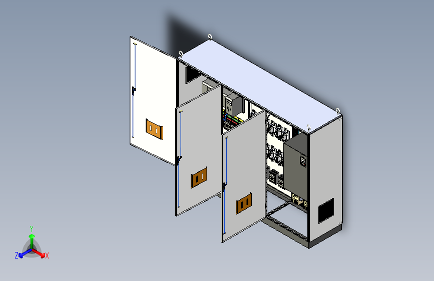 三柜组装刀开关变频器星三角控制柜