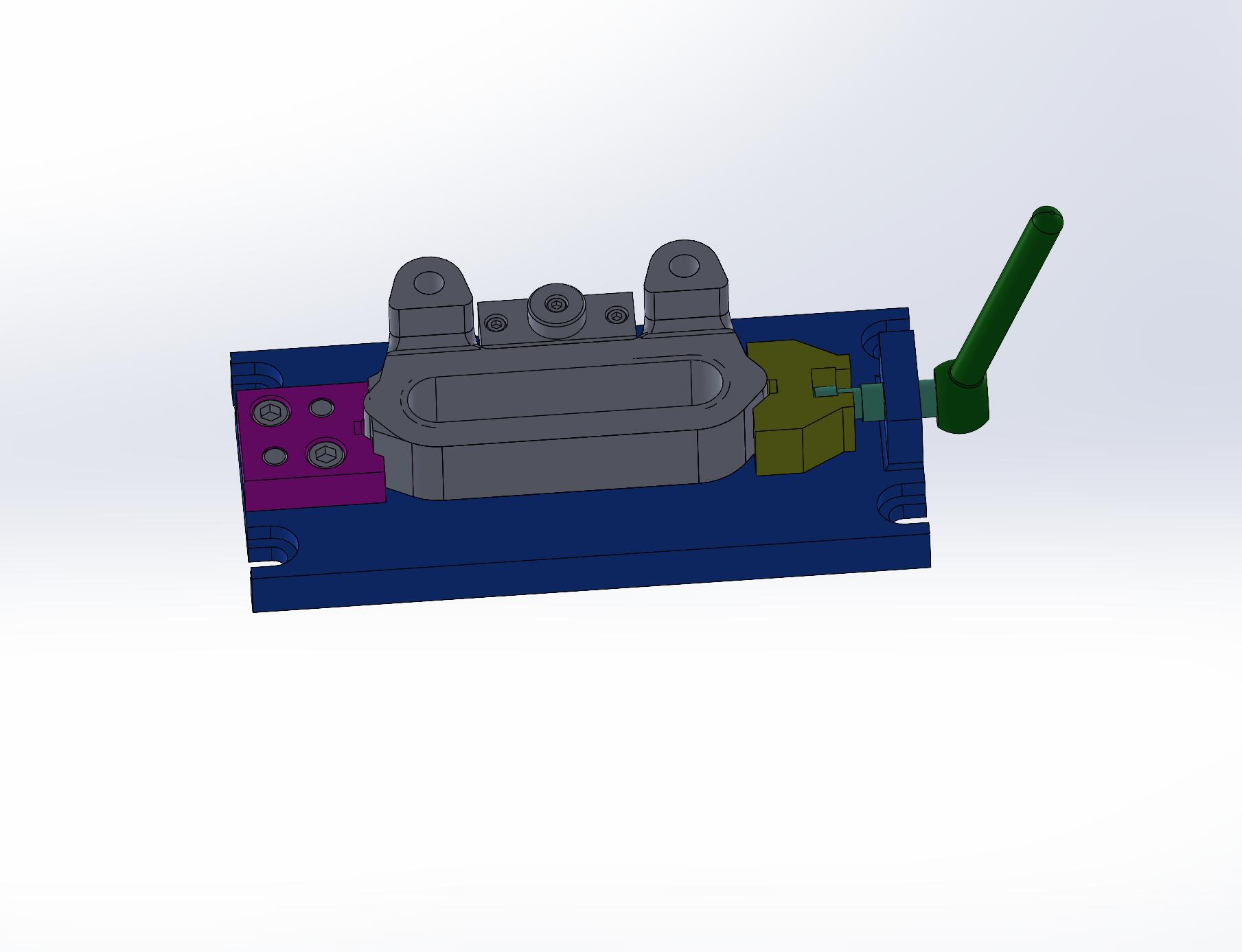 张紧轮支架加工工艺及铣平面夹具设计【含三维SW】
