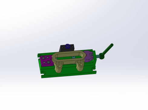 张紧轮支架铣上端面三维夹具设计 1504200