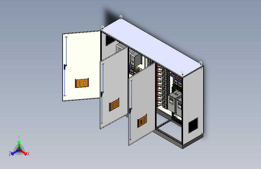 三柜组装双电源630A软启动控制柜 55702