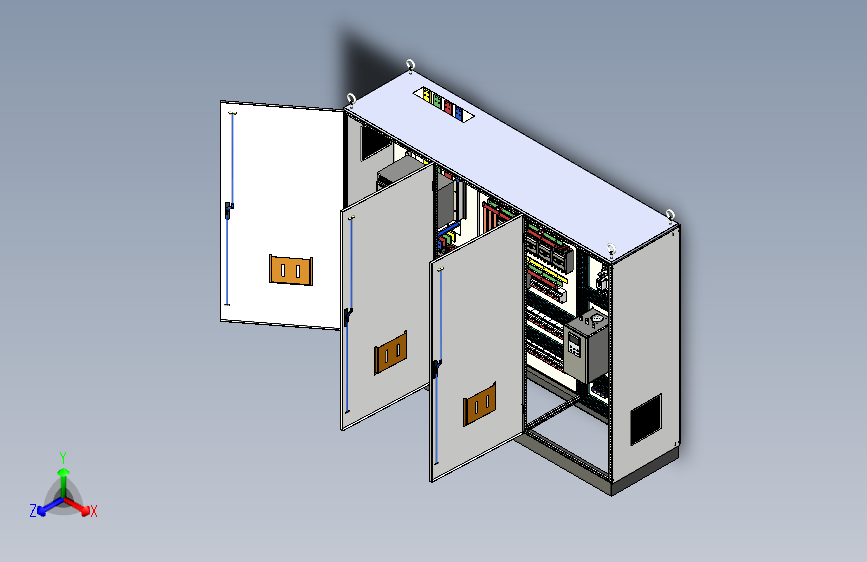 三柜组装万能断路器630A正装软启动旁路控制柜 55318