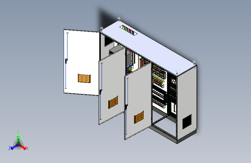 三柜组装万能断路器630A正装直流接触器控制柜 55430