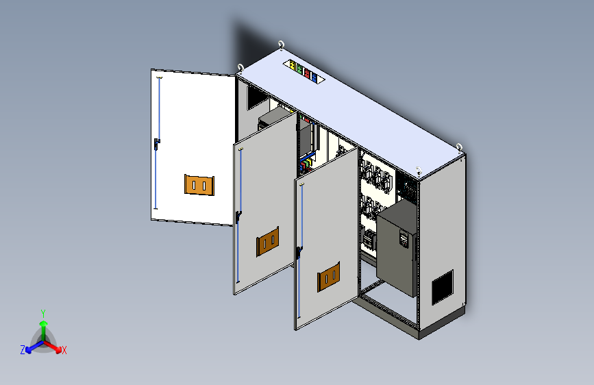 三柜组装万能断路器刀开关变频器控制柜 55312