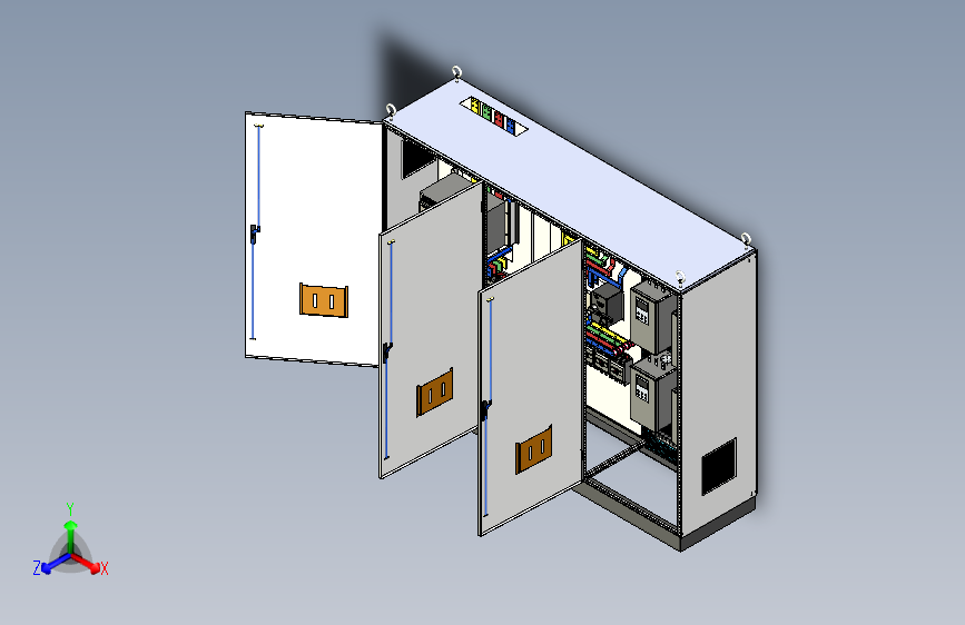 三柜组装万能断路器软启动控制柜 55235