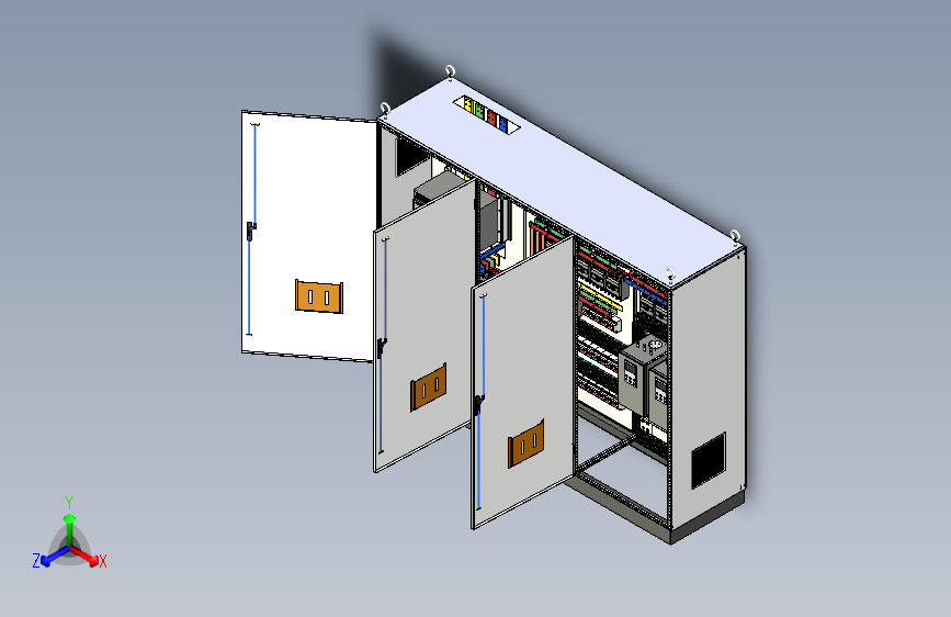 三柜组装万能断路器双电源控制柜 55400