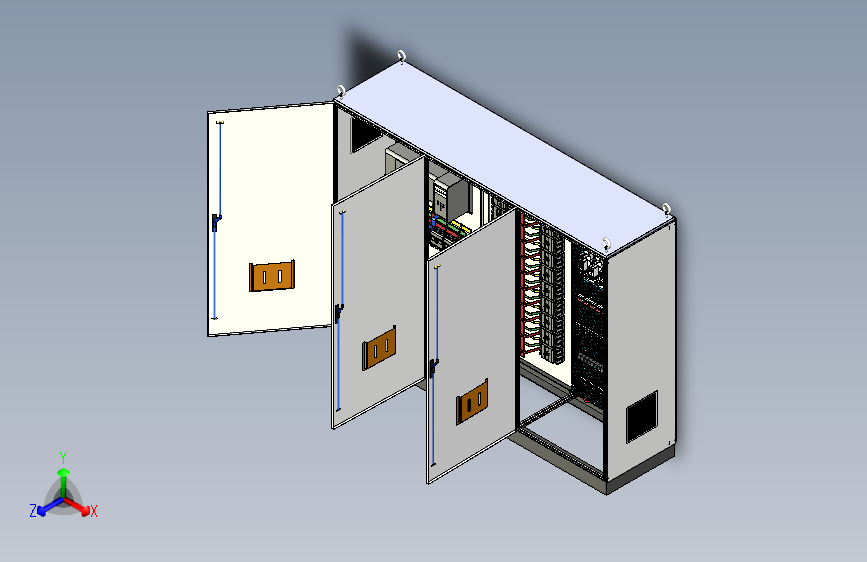 三柜组装消防风机控制柜 55712