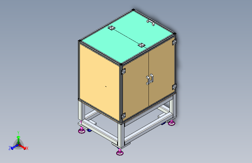 设备隔音外框架设计（内层加塞隔音棉）