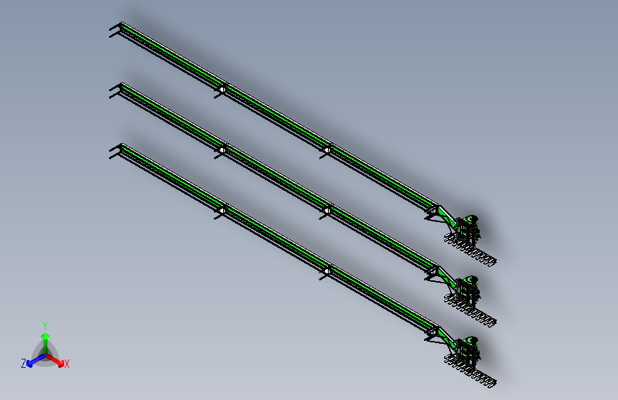 石料破碎机与取料机械手组合模拟