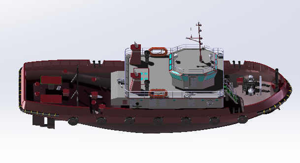 船29米拖船模型