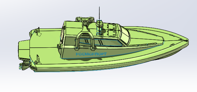 船10.5米快艇模型